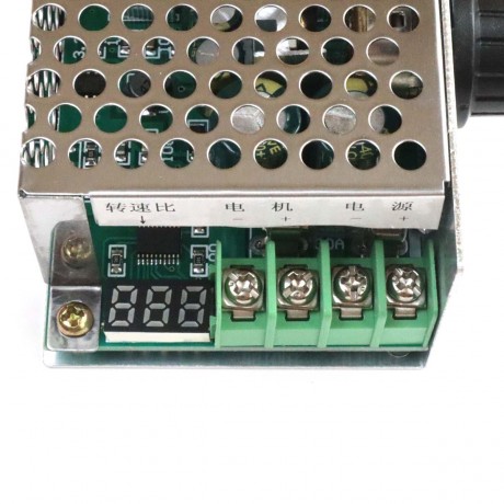 Регулятор оборотов ШИМ 30А, 6-60В в металлическом корпусе с дисплеем