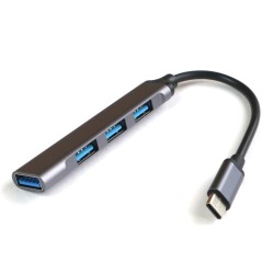 USB type-c хаб на 4 порта минимализм 