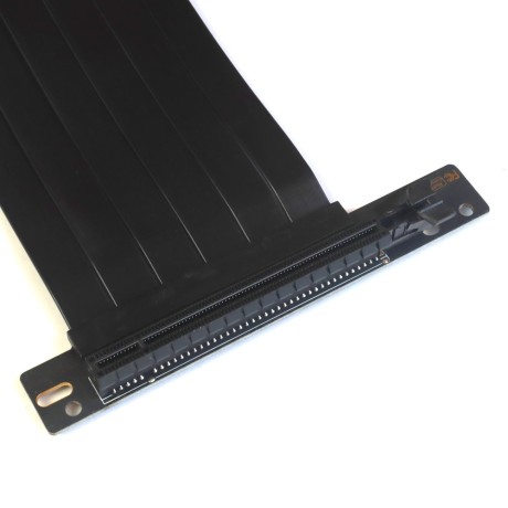 Райзер PCIE 3.0 x16 x16 на шлейфе гибкий черный