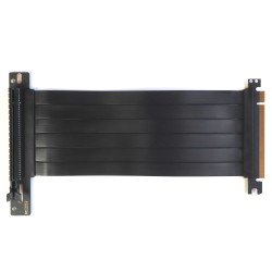 Райзер PCIE 3.0 x16 x16 на шлейфе гибкий черный
