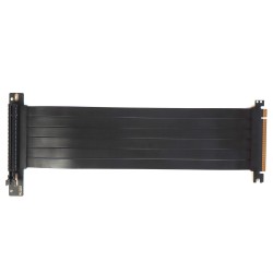 Райзер PCIE 3.0 x16 x16 на шлейфе гибкий черный