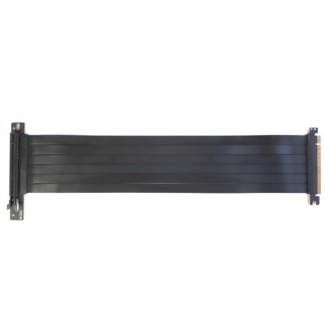 Райзер PCIE 3.0 x16 x16 на шлейфе гибкий черный