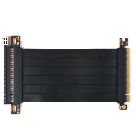 Райзер PCIE 3.0 x16 x16 на шлейфе гибкий черный