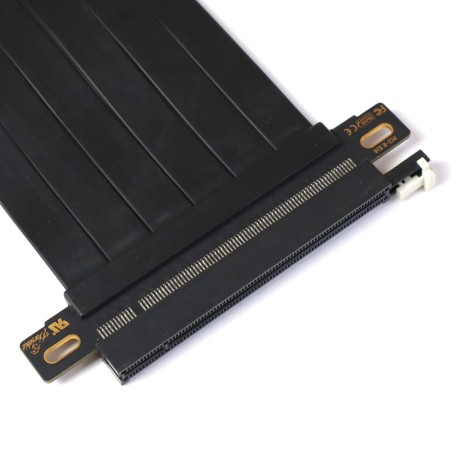 Райзер PCIE 3.0 x16 x16 на шлейфе гибкий черный