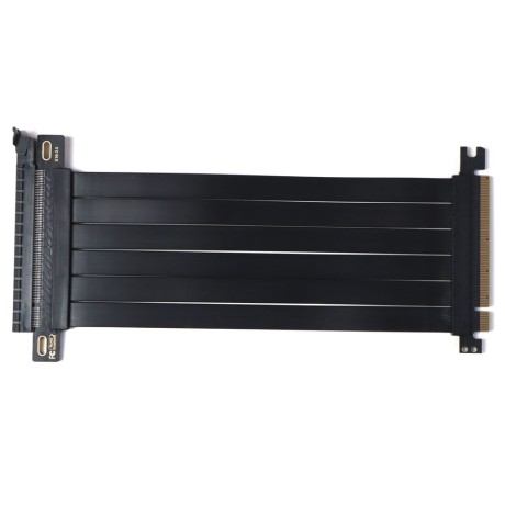 Райзер PCIE 3.0 x16 x16 на шлейфе гибкий черный