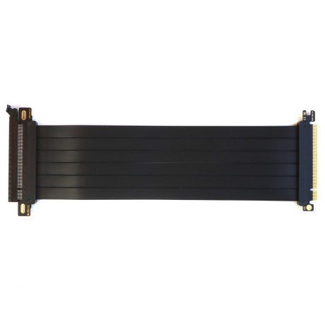 Райзер PCIE 3.0 x16 x16 на шлейфе гибкий черный