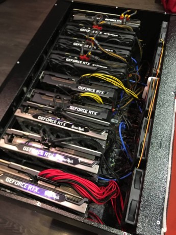 Корпус Cryptone продувной серый с пылевым фильтром на 6, 8, 13 и 15 видеокарт 