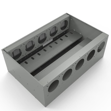 Корпус Cryptone продувной серый с пылевым фильтром на 6, 8, 13 и 15 видеокарт 