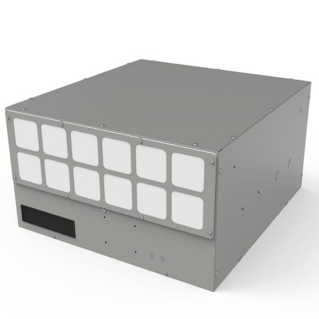 Корпус Cryptone продувной серый с пылевым фильтром на 6, 8, 13 и 15 видеокарт