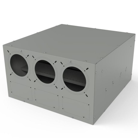 Корпус Cryptone продувной серый с пылевым фильтром на 6, 8, 13 и 15 видеокарт