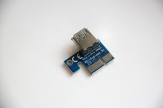 USB райзер 6pin (синий) 006c
