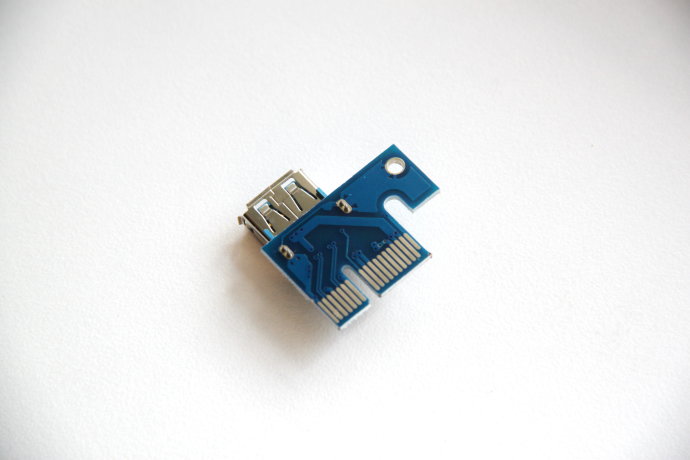 USB райзер 6pin (синий) 006c