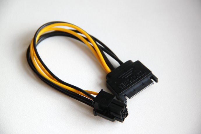 USB райзер 6pin (синий) 006c