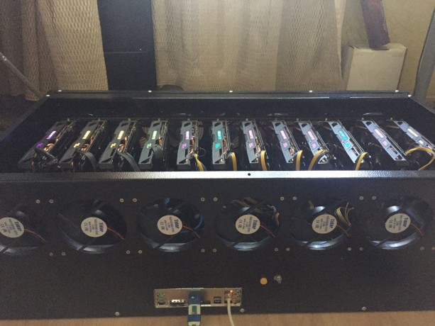 Корпус для майнинг ферм на 6, 9 и 12 видеокарт