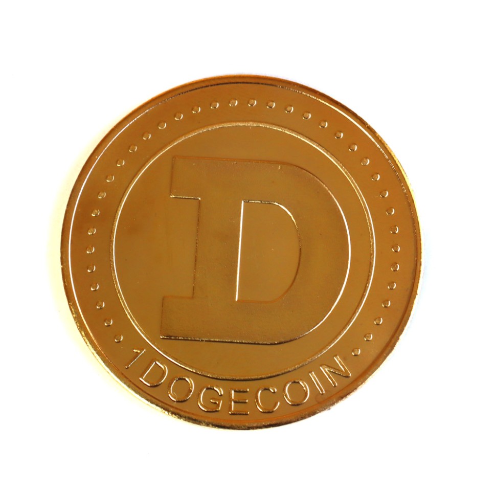Монета Dogecoin Gold сувенирная купить в Москве