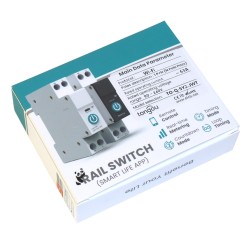 WIFI реле выключатель в Din-рейку с ваттметром 63A Tongou TO-Q-SY2-JWT