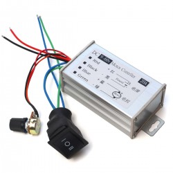Регулятор оборотов ШИМ 20А, 9-60В в защитном корпусе с выносным потенциометром