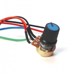 Регулятор оборотов ШИМ 20А, 9-60В в защитном корпусе с выносным потенциометром