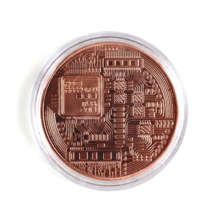 Монета Bitcoin бронза сувенирная
