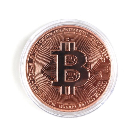 Монета Bitcoin бронза сувенирная