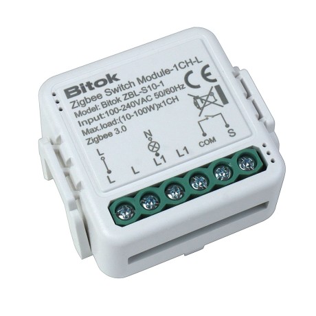 Zigbee реле без нуля Tuya Алиса для света