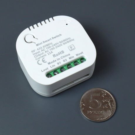 Беспроводной кинетический выключатель света RF 433 МГц Tuya Алиса