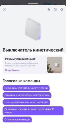 Беспроводной кинетический выключатель света RF 433 МГц Tuya Алиса