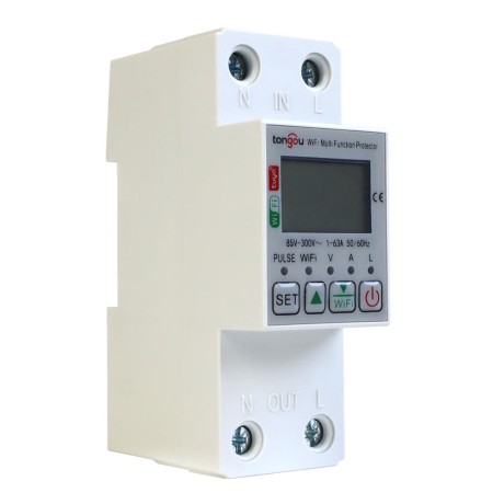 Умное WIFI реле контроля напряжения тока и температуры Tongou - Tuya, Алиса