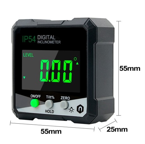 Угломер цифровой электронный RZ 838 с магнитным основанием строительный