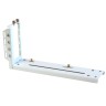 Райзер PCIE 4.0 x16 x16 на шлейфе гибкий белый