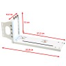 Райзер PCIE 4.0 x16 x16 на шлейфе гибкий белый