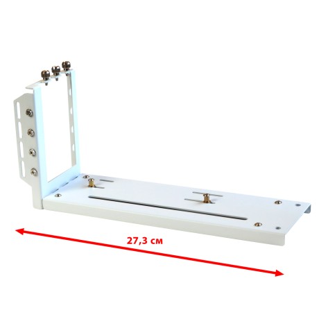 Райзер PCIE 4.0 x16 x16 на шлейфе гибкий белый