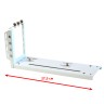 Райзер PCIE 4.0 x16 x16 на шлейфе гибкий белый