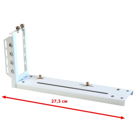 Райзер PCIE 4.0 x16 x16 на шлейфе гибкий белый