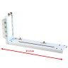 Райзер PCIE 4.0 x16 x16 на шлейфе гибкий белый