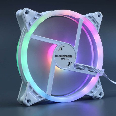 Вентиляторы ARGB 140 мм управляемые c подсветкой белые