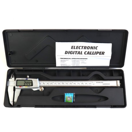 Штангенциркуль металлический электронный, 0.02мм 