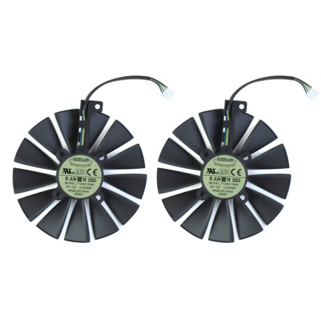 Вентиляторы для видеокарт ASUS 95 мм Everflow T129215SU T129215SM 