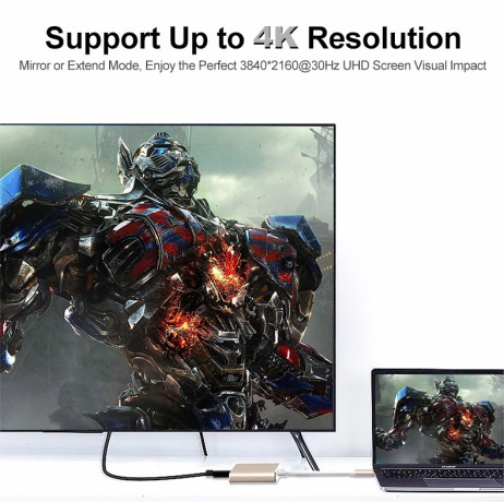 Переходник USB Type-C на HDMI 4K + USB 3.0 + PD до 100 Ватт