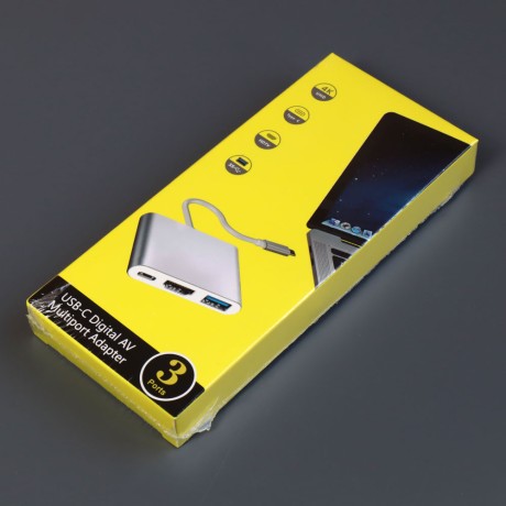 Переходник USB Type-C на HDMI 4K + USB 3.0 + PD до 100 Ватт