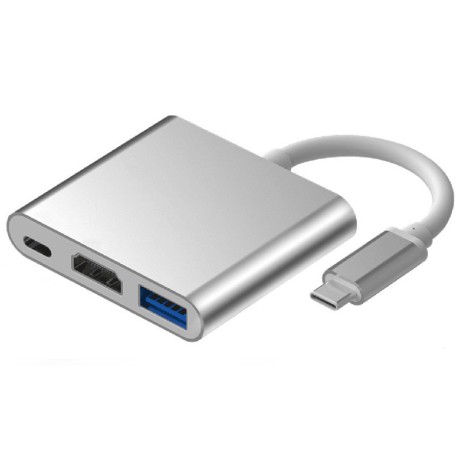 Переходник USB Type-C на HDMI 4K + USB 3.0 + PD до 100 Ватт