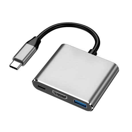 Переходник USB Type-C на HDMI 4K + USB 3.0 + PD до 100 Ватт