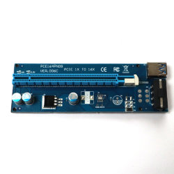 USB райзер 4pin Molex (синий) 006с, 007, 008s
