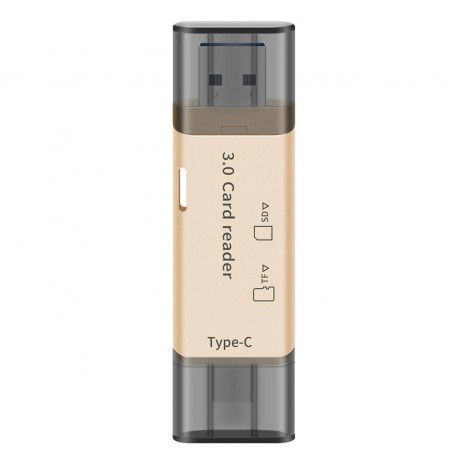 Кардридер USB 3.0/Type-C OTG для SD/microSD карт