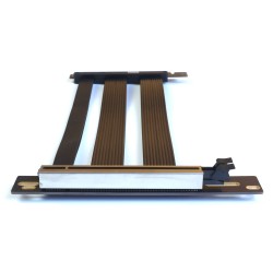 Райзер PCIE 5.0 x16 x16 на шлейфе гибкий черный