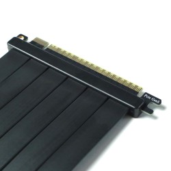 Райзер PCIE 5.0 x16 x16 на шлейфе гибкий черный