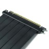 Райзер PCIE 5.0 x16 x16 на шлейфе гибкий черный