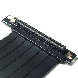 Райзер PCIE 5.0 x16 x16 на шлейфе гибкий черный