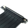 Райзер PCIE 5.0 x16 x16 на шлейфе гибкий черный