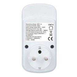 Ваттметр в розетку 3680 ватт (16А) PM11